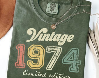 Retro 1974 Limited Edition T-Shirt, Vintage Style