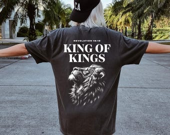 King of Kings Lion Shirt: Christian Bible Verse Tee