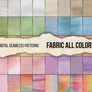Colorful linen fabric digital paper, seamless pattern png, realistic seamless pattern, scrapbooking paper, digital download, digital product