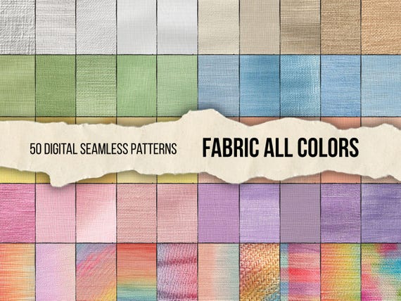 Colorful linen fabric digital paper, seamless pattern png, realistic seamless pattern, scrapbooking paper, digital download, digital product