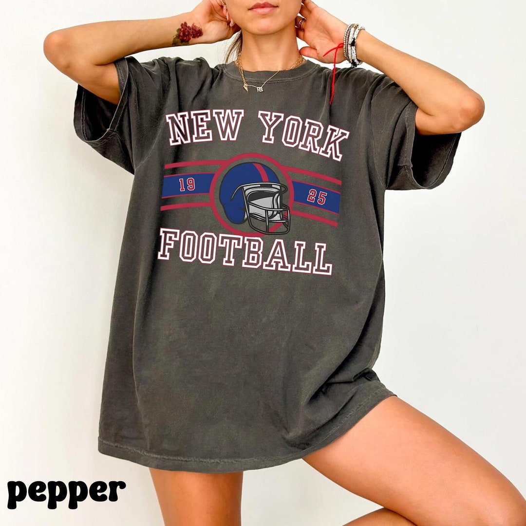 "Sundays Are For The G's" New York Football T-Shirt - 100% Cotton, Royal Blue - View #6