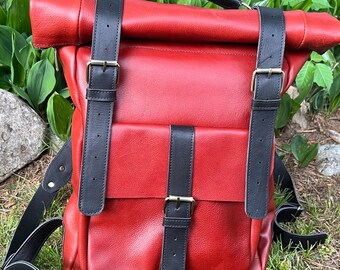 Leather backpacks