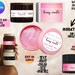 Body Scrub Editable Label Template, Printable Sugar Scrub Product Label ...