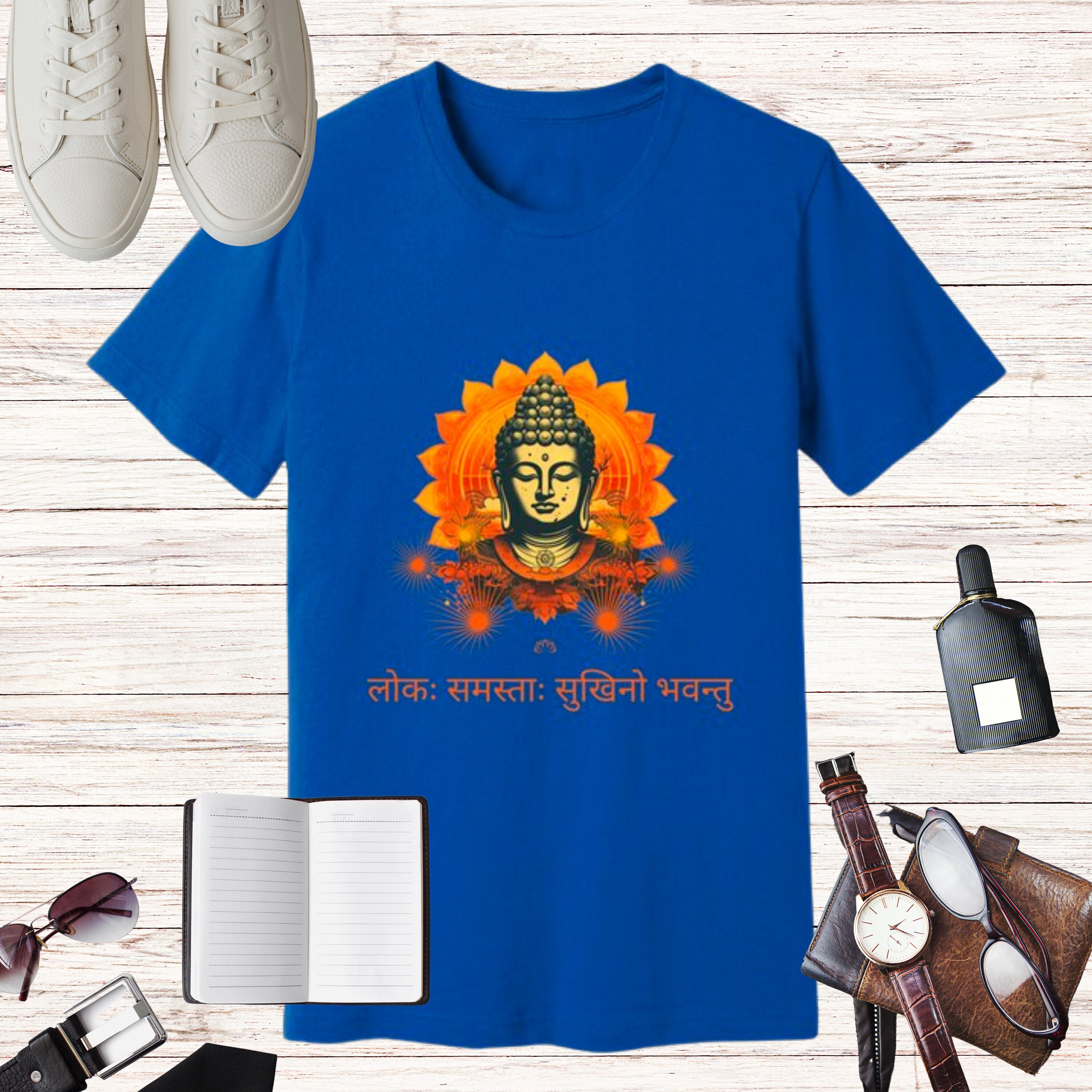 Men’s Namo Buddhay T-Shirt | Buddha Meditation Spiritual Wear
