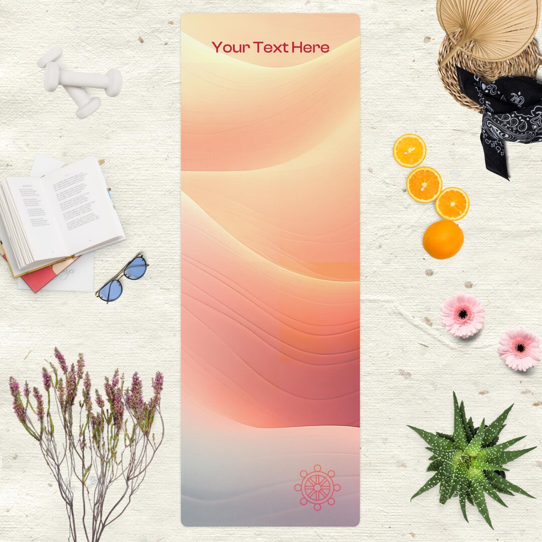 Customized Yoga Mat Cute Rubber Mat Yoga Meditation Mat Yoga Etsy