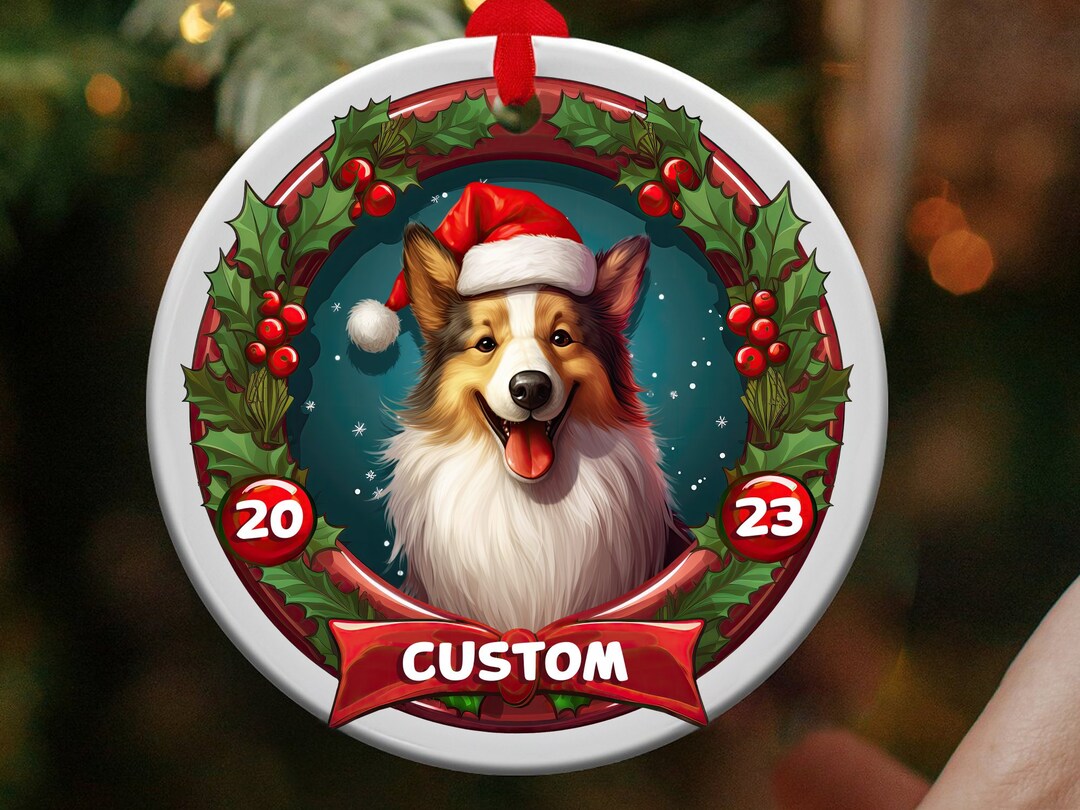 Shetland Sheepdog Ornament Custom Personalized Ceramic Pet Etsy UK