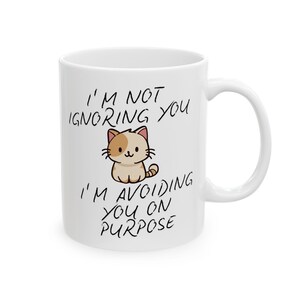 Humorous Ceramic Coffee Mug - Perfect Gift for Coffee Lovers, Funny Quote Mug, Ideal for Birthdays, Holidays, Home Office
