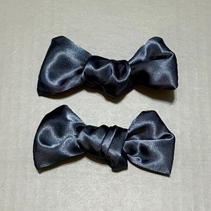 Satin toddler and child size clip in bows