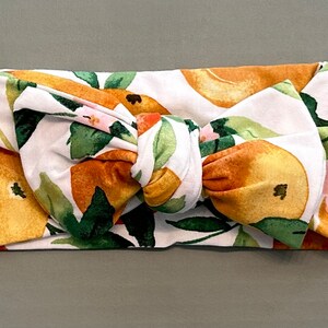 Fruit print newborn headband