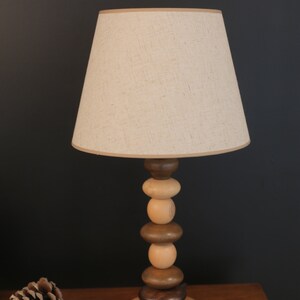 Unique Modern Table Lamp , Wooden Desk Lighting , Handmade Midcentury Table Lamp , Table Night Lamp ,Homeowner Gift image 6