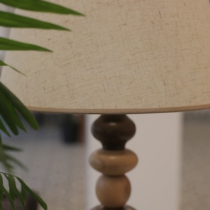 Unique Modern Table Lamp , Wooden Desk Lighting , Handmade Midcentury Table Lamp , Table Night Lamp ,Homeowner Gift image 7