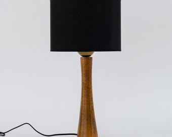 Décoration d'intérieur Lampe de table en bois, lampe de table en bois de noyer, lampe de bureau vintage, lampe de table rustique, lampe de table de chevet, lampe de bureau de lecture