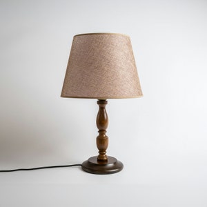 Modern Farmhouse Table Lamp, Wooden Desk Lamp, Minimalist Wood Table Lamp, Nightstand Lighting, Bedside Table Lamp, Reading Wood Table Lamp