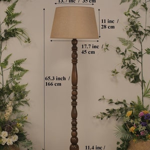 Exclusive Floor Lamp , Mid-Century Lamp , Wood Standard Lamp , Handmade Collection Lamp , Large Lamp , Home Lighting , Unique Gift image 10