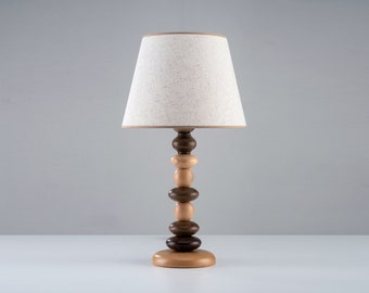 Unique Modern Table Lamp , Wooden Desk Lighting , Handmade Midcentury Table Lamp , Table Night Lamp ,Homeowner Gift