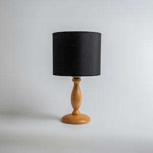 Small Bedside Table Lamp, Wooden Reading Table Lamp, Minimalist Desk Lighting, Vintage Nightstand Lamp, Modern Farmhouse Table Light