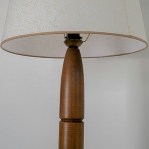 Exclusive Floor Lamp , Mid-Century Lamp , Wood Standard Lamp , Handmade Collection Lamp , Large Lamp , Home Lighting , Unique Gift image 7