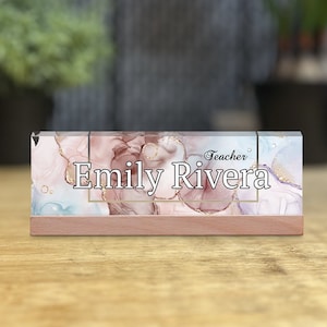 Personalized Gift Acrylic Desk Name Plate Office Name Sign Promotion Gift Custom Acrylic Desk Sign Ultimate Desk Name Plaque Office Decor