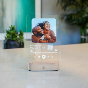Custom LED Music Plaque: Acrylic Song Stand with Photo for Thanksgiving Gift
