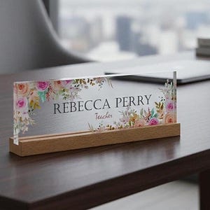 desk plate, personalized sign, name sign, name plate, name plate for desk, acrylic name plate, custom name plate, job title plate, promotion gift, principal gift, supervisor gifts, coworker gift, elegant desk sign