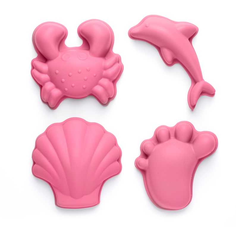 Kid's Scrunch Beach Toys Bundle, Recyclable Silicone Bucket, Spade, Environmentally Friendly