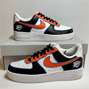 Custom OKC Thunder- Alternate Colors Air Force 1 Low