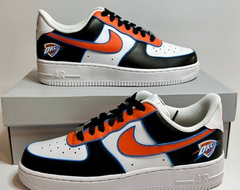 Custom OKC Thunder- Alternate Colors Air Force 1 Low