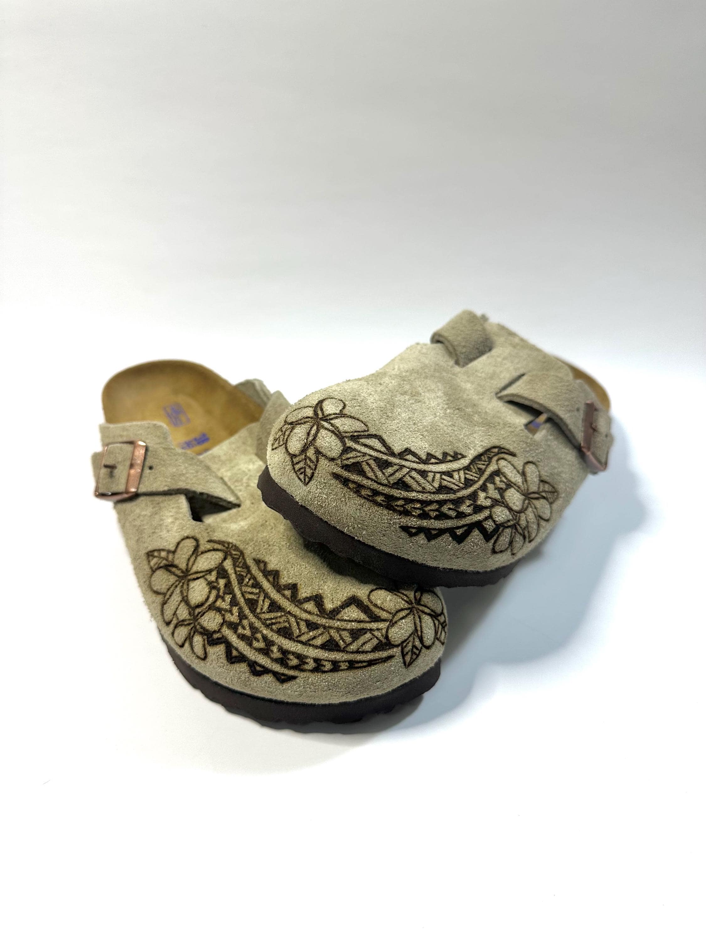 Custom Leather Burned Birkenstock Clogs - Etsy