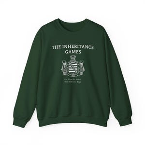 Inheritance Games Book Series Sweatshirt, Unisex Crewneck, Bookworm Gift, Mystery Novel Fan, Literary Apparel, Author Swag