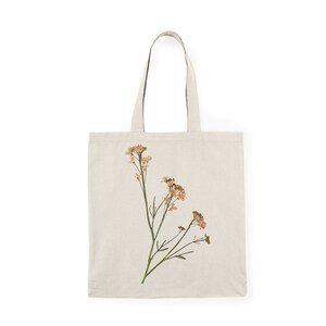 pink floral Tote Bag, flower tote bag, gift for women, shopping tote, canvas tote bag, library tote bag, tote bag for women