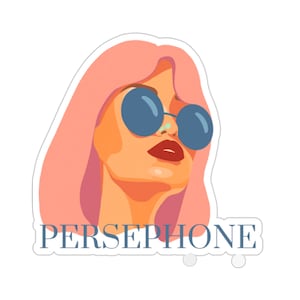 neon gods sticker, persephone sticker, neon gods, persephone, greek gods, greek god, greek goddess