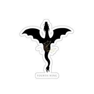 fourth wing, fourth wing sticker, riders, dragon, dragons, violet, xaden, book series, kindle sticker, laptop stickers