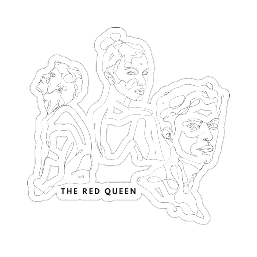 The Red Queen Red Queen Queen Laptop Sticker Laptop Etsy