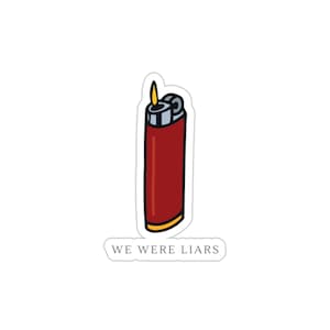 we were liars sticker, laptop sticker, vinyl sticker, book sticker