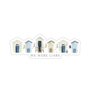 we were liars sticker, laptop stickers, book sticker, book stickers