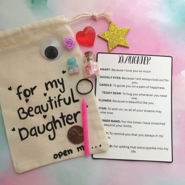 Daughter gift ideas, a special present for daughter, thoughtful gift, daughter gift bag, birthday gift for daughter from mom, unique gifts