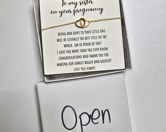 Pregnancy gift for sister, new mom necklace,meaningful gift for her, gift necklace for pregnancy, mom to be gift, gift for sisters