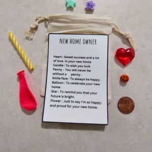 Cadeau pour un nouveau propriétaire, premier cadeau pour une maison, cadeau de pendaison de crémaillère, sac pour cadeau de couple de propriétaires, notre première maison, cadeau de Noël pour les couples