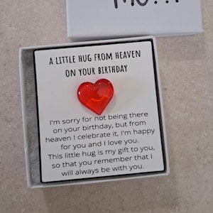 Presente de avó perdida do céu, avó no céu, presente memorial, em memória de, minha avó envia, presente de aniversário do céu, abraço de bolso