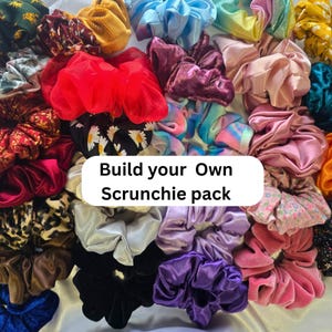 Choose your own scrunchies pack, hair tie, scrunchies for kid, hair accessories kid,Gifts for Girls ,Scrunchie Set,