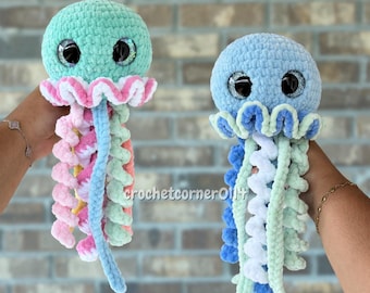 Small Jellyfish Crochet Pattern | PDF download | Jellyfish Amigurumi Crochet Pattern