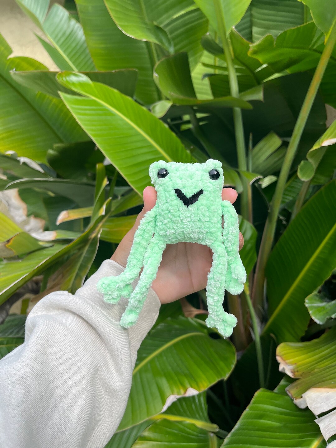 Mini Frog Crochet Plushie Amigurumi Cute Mini Frog Stuffed Animal Etsy