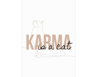 Karma is a Cat Poster Taylor Swift Gift Eras Tour Midnights