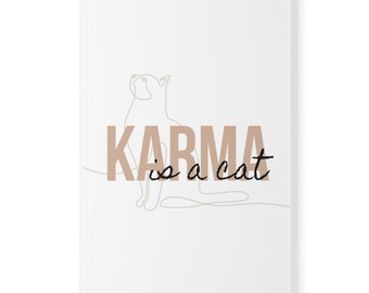 Karma is a cat Taylor Swift notebook notepad paper