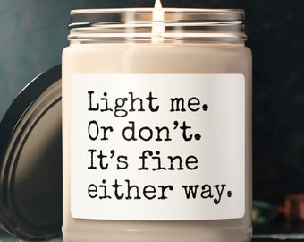 Funny Soy Candle for People Pleaser, Gift for Roommate, Toilet Decoration for Restroom, Comical Present with Simple Type, Friend Keepsake