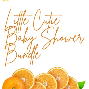 Little Cutie Baby Shower Games Bundle | Little Cutie Baby Shower Theme | Themed baby showers | Baby shower games bundle | Baby shower games