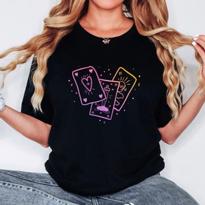 Tarot Cards Shirt, Tarot Card Gift, Witchy Womens Shirt, Spooky Shirt, Magic Tee, Fortune Teller Shirt, Gildan Unisex Heavy Cotton Tee