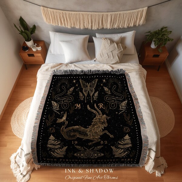 Woven Blanket Zodiac Sign Etsy