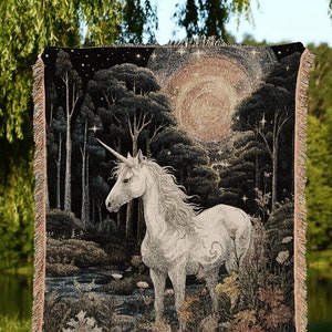 Unicorn in the garden tapestry shop