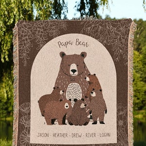 Papa bear blanket sweatshirt best sale